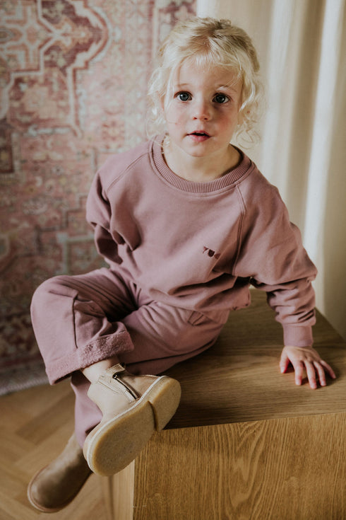 Sweater Teddy (Sweat fabric) - MAUVE
