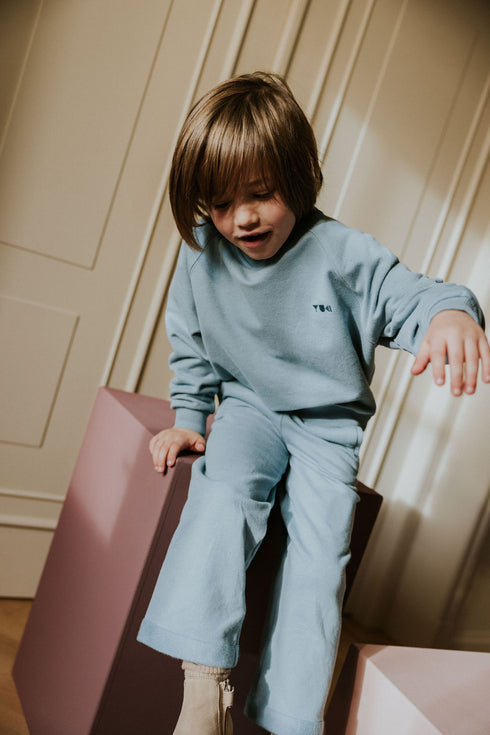 Sweater Teddy (Sweat fabric) - WHALE BLUE