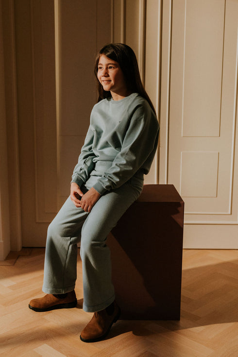 Sweater Teddy (Sweat fabric) - WHALE BLUE
