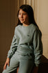 Sweater Teddy (Sweat fabric) - WHALE BLUE