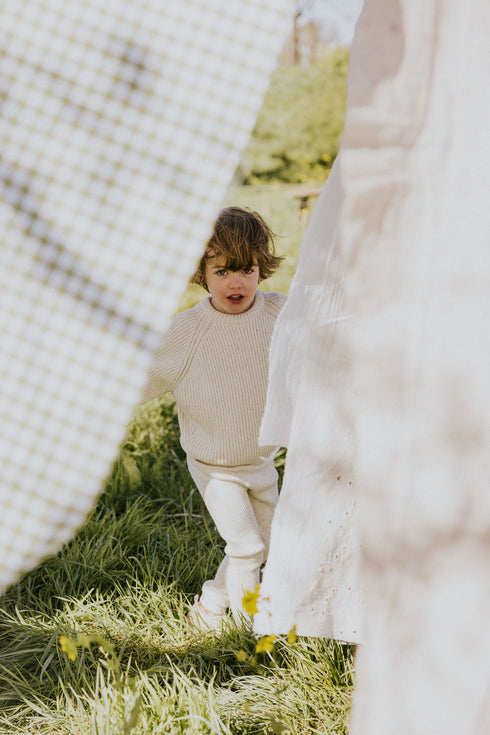 Big Rib Knitted Sweater - SPECKLES
