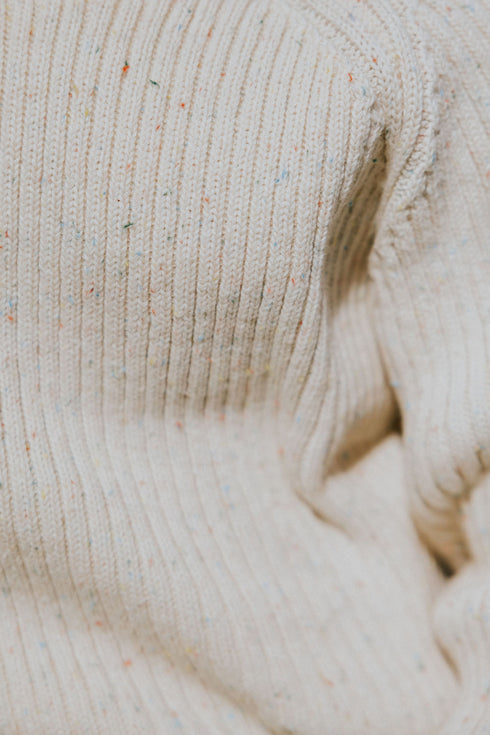 Big Rib Knitted Sweater - SPECKLES