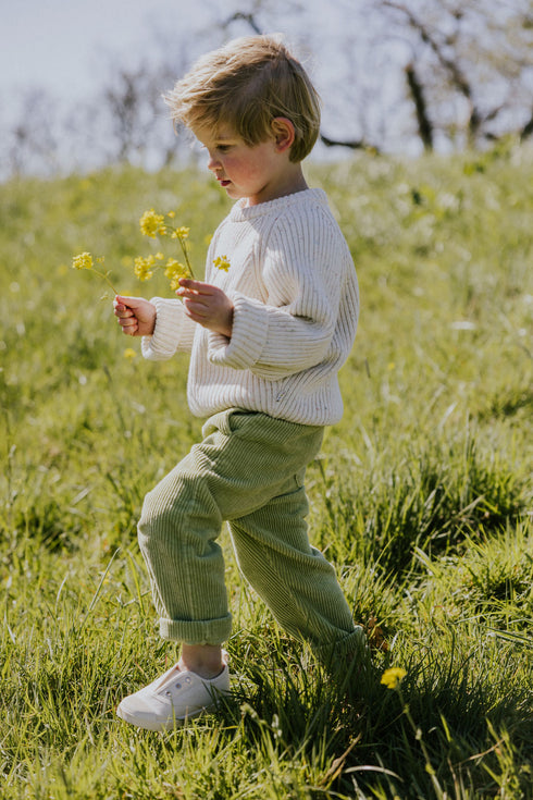 Big Rib Knitted Sweater - SPECKLES