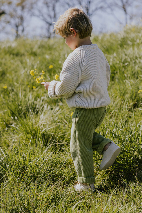 Big Rib Knitted Sweater - SPECKLES