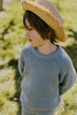 Big Rib Knitted Sweater - WHALE BLUE