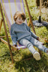 Big Rib Knitted Sweater - WHALE BLUE