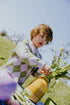 Checkered Knitted Sweater - PISTACHIO