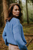 Chunky Knitted WOMEN'S Sweater - CORNFLOWER