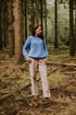 Chunky Knitted WOMEN'S Sweater - CORNFLOWER