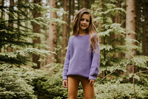 Knitted Leggings Fine Rib - ALMOND