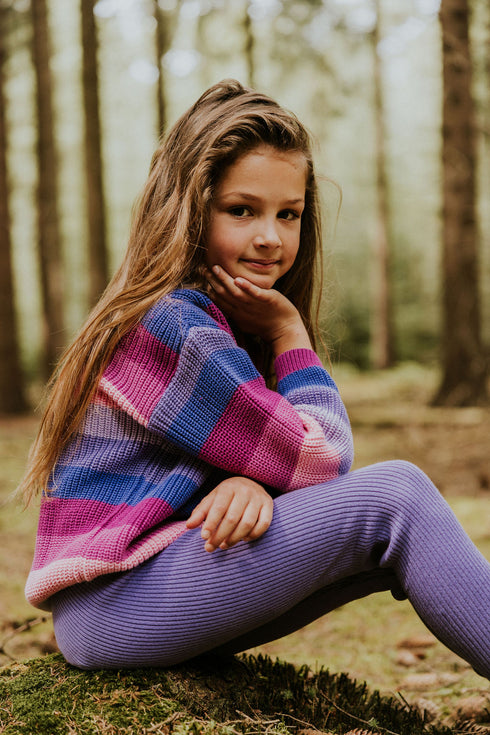 Knitted Leggings Fine Rib - ASTER