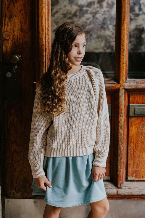 Balloon Sweater Miki - SAND MELANGE