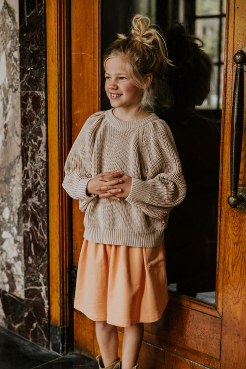 Balloon Sweater Miki - SAND MELANGE