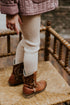 Knitted Leggings Fine Rib - SAND MELANGE