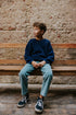 Chunky Knitted Sweater - NAVY