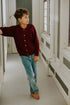 Raglan Cardigan - PLUM