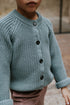 Raglan Cardigan - WHALE BLUE