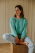 Chunky Knitted WOMEN'S Sweater - AQUA