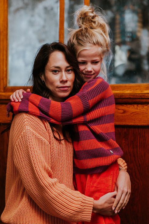 Chunky Knitted WOMEN'S Sweater - PEACH