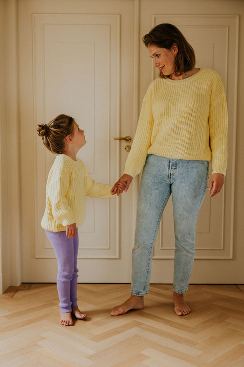 Chunky Knitted WOMEN'S Sweater - VANILLA