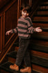 Stripes Knitted Sweater - HEATHER