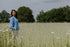 Balloon Sleeve Knitted WOMEN'S Cardigan - CORNFLOWER