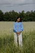 Balloon Sleeve Knitted WOMEN'S Cardigan - CORNFLOWER