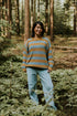 WOMEN'S Trousers Beau Corduroy - OCEAN (PO)