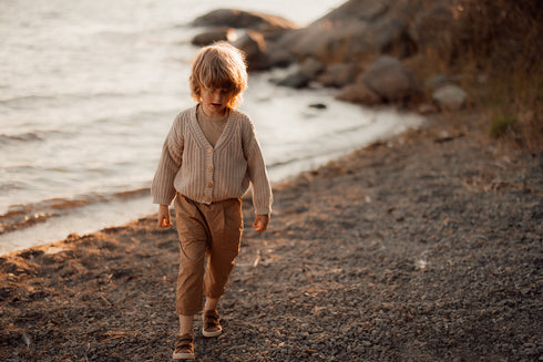 Chunky Knitted Cardigan - MOON