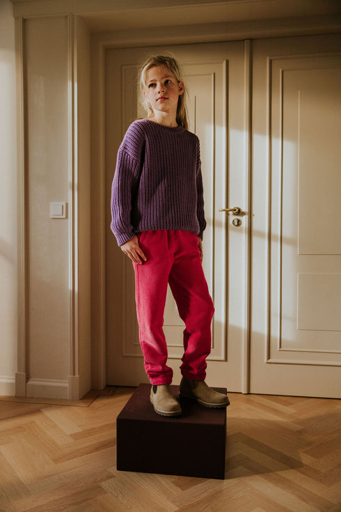 Trousers Beau Corduroy - FUCHSIA