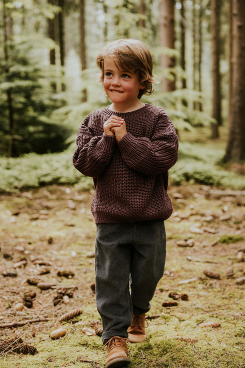 Trousers Beau Corduroy - CHARCOAL