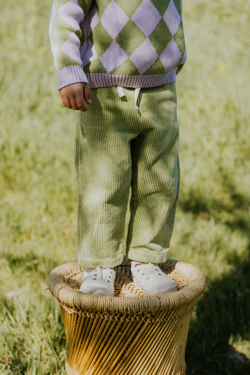 Trousers Beau Corduroy - OLIVE