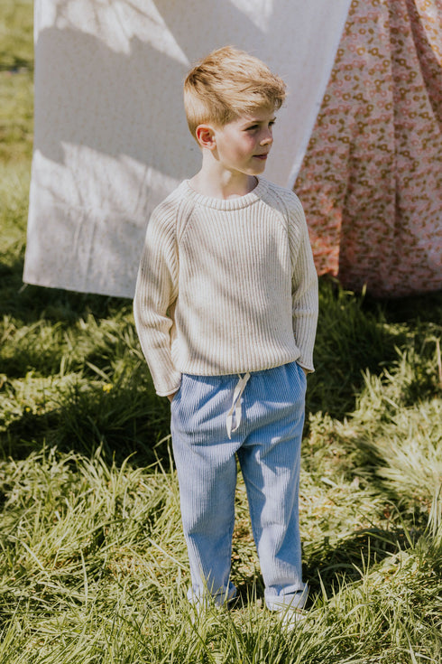 Trousers Beau Corduroy - CORNFLOWER