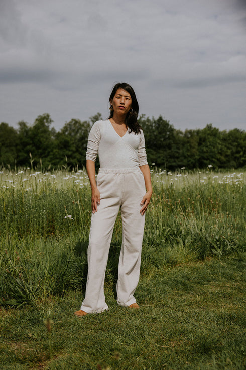 WOMEN'S Trousers Beau Corduroy - MILK (PO)