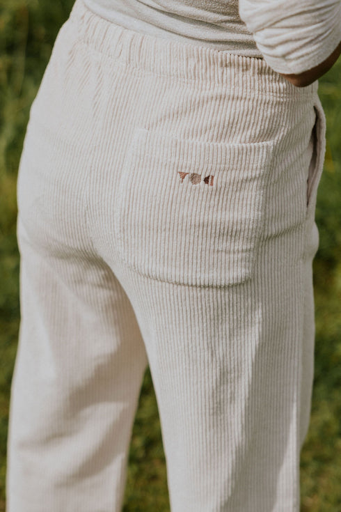 WOMEN'S Trousers Beau Corduroy - MILK (PO)
