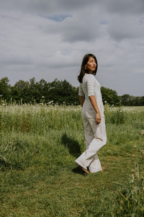 WOMEN'S Trousers Beau Corduroy - MILK (PO)