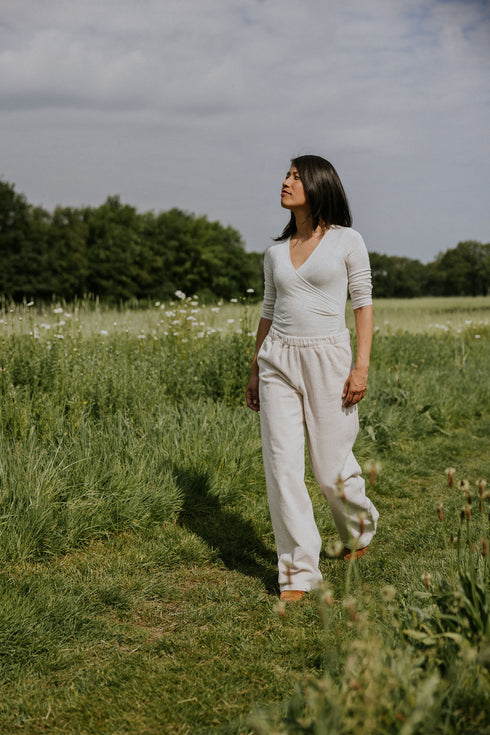 WOMEN'S Trousers Beau Corduroy - MILK (PO)
