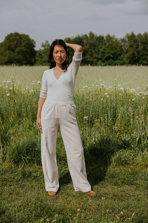 WOMEN'S Trousers Beau Corduroy - MILK (PO)
