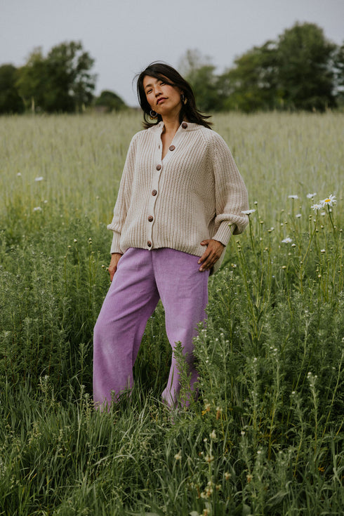 WOMEN'S Trousers Beau Corduroy - ORCHID