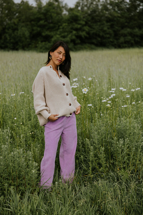 WOMEN'S Trousers Beau Corduroy - ORCHID