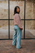 WOMEN'S Trousers Beau Corduroy - OCEAN