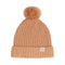 Chunky Beanie with Pompom - CORAL