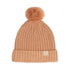 Chunky Beanie with Pompom - CORAL