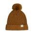 Chunky Beanie with Pompom - RUST