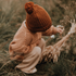 Chunky Beanie with Pompom - RUST