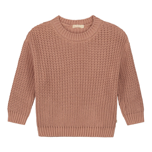 Chunky Knitted Sweater - BLUSH