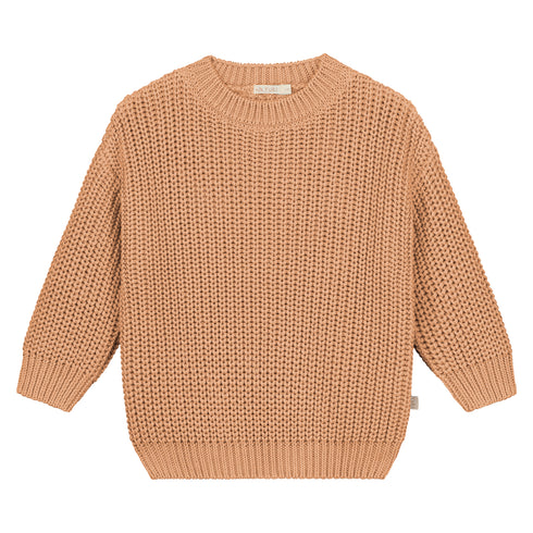 Chunky Knitted Sweater - CORAL