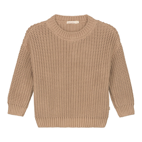 Chunky Knitted Sweater - TOFFEE