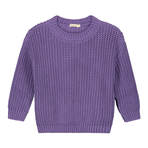Chunky Knitted Sweater - VIOLET