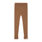 Knitted Leggings Big Rib - WALNUT